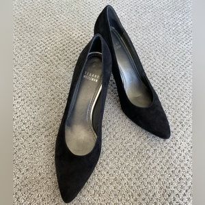 Stuart Weitzman, black suede heels
